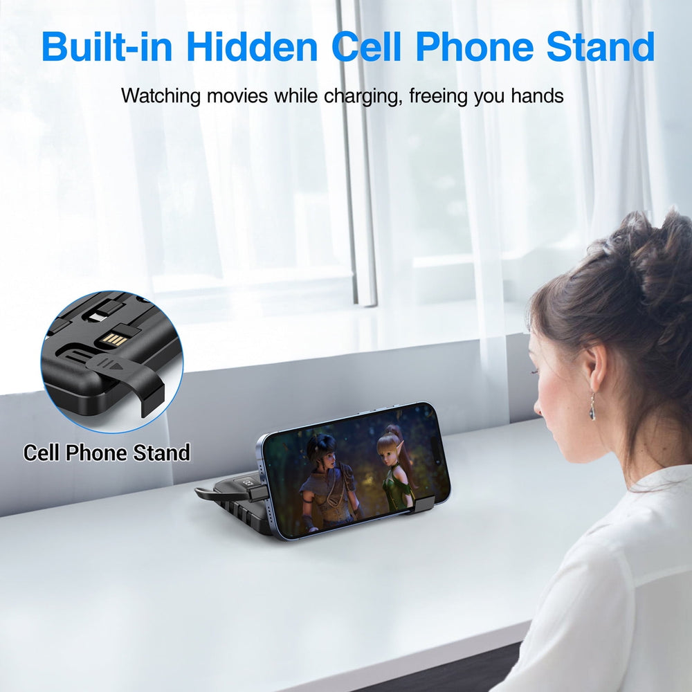 20000Mah Power Bank Portable Charger with Cables Compatible for Iphone, Android Cell Phone — view 4