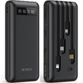 20000Mah Power Bank Portable Charger with Cables Compatible for Iphone, Android Cell Phone
